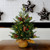 2' Pre-lit Potted Nordic Spruce Artificial Christmas Tree, Warm White LED Lights - IMAGE 2