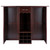Expandable Wooden Wine Bar - 50" - Walnut Finish - IMAGE 2
