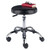 Adjustable Cushion Rolling Stool - 22.25" - Black - IMAGE 4