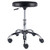 Adjustable Cushion Rolling Stool - 22.25" - Black
