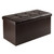 14.75” Brown Ottoman with Storage - IMAGE 1