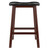Wooden Stool with Leather Seat Stool - 29.5" - Black - IMAGE 6