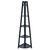 5-Tier A-Frame Wooden Corner Shelf - 58" - Black - IMAGE 2