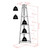 5-Tier A-Frame Wooden Corner Shelf - 58" - Black - IMAGE 3