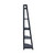 58" Black Elegant Adam 5-Tier A-Frame Storage and Display Corner Shelf - IMAGE 3