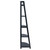 5-Tier A-Frame Wooden Corner Shelf - 58" - Black