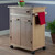 2-Section Multi-Storage Wooden Kitchen Utility Cart - 30.75" - Brown - IMAGE 1