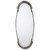 45" Antique Silver Metal Framed Beveled Oval Wall Mirror - IMAGE 1