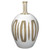 19.5" White and Beige Kindred Bud Ceramic Vase - IMAGE 1