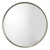 36" Silver Leaf Metal Refined Round Mirror - IMAGE 1