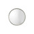 Iron Framed Round Wall Mirror - 36" - Silver Finish - IMAGE 2