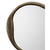 Aluminum Framed Round Wall Mirror - 35" - Brass Finish - IMAGE 3