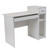 29.5" White Contemporary Computer Desk with Shelves and Drawer - IMAGE 1