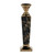 15" Gold and Black Modern Chic Ceramic Pillar Candleholder - IMAGE 2