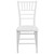 36.5" White Rectangular Outdoor Furniture Patio Stacking Chiavari Chair - IMAGE 4