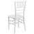 36.5" White Rectangular Outdoor Furniture Patio Stacking Chiavari Chair - IMAGE 3