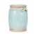 11.75" Sky Blue and Brown Vintage Style Candia Vase with Handle - IMAGE 4