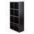 4x2 Cube Wood Storage Shelf with Wainscoting - 53" - Black - IMAGE 4