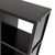 40” Black Storage Shelf with Wainscoting Panel - IMAGE 2