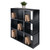 3x3 Cube Wood Storage Shelf with Wainscoting - 40" - Black