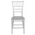 35" Silver Rectangular Outdoor Furniture Patio Stacking Chiavari Chair - IMAGE 4