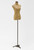 61"Beige and Brown Modern Adult Body Form with Cast Iron Pedestal Base - IMAGE 1