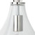 17.50" Clear Glass and Nickel Tear Drop Hanging Wall Sconce - IMAGE 2