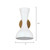 10.5" White Lacquer Antique Brass Hourglass Hood Wall Sconce - IMAGE 5