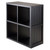 Set of 5 Black Storage Shelves 2 x 2 – 27” - IMAGE 4