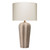 31” Gray and White Regal Table Lamp with Drum Shade - IMAGE 1
