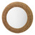 36” White Washed Wood and Clear Round Foreman Wall Mirror - IMAGE 1