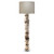 68.50" Gray Forrester Floor Lamp in Birch Veneer with Drum Shade in Stone Linen - IMAGE 1