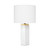 16.5" Hexagon Lexi Table Lamp with Drum Shade - IMAGE 1