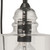 Set of 5 Black and Clear Glass Globe Pendant Cluster Lights, 96” - IMAGE 3