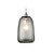 10.50" Gray Handcrafted Individually Hand Blown in High Quality Thick Pendat Fluted Glass - IMAGE 1