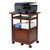 Wooden Work Cart with Keyboard and Pull Out Drawer - 29.5" - Walnut Finish - IMAGE 5