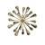Set of 2 Small Gold Starburst Wall Decors 7" - IMAGE 1