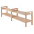 Natural Brown Mercury Stackable Shoe Rack- Set of 2