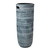28.5” Gray and White Tribal Patterned Large Ceramic Vase - IMAGE 1