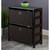 Storage Cabinet with Foldable Fabric Baskets - 29.25" - Brown - IMAGE 1