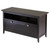 TV Stand with Open Shelf and Cabinet - 36" - Brown - IMAGE 1