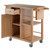 35.5” Natural Brown Rolling Douglas Kitchen Cart - IMAGE 3