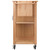 35.5” Natural Brown Rolling Douglas Kitchen Cart - IMAGE 5