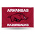 3' x 5' Red and White College Arkansas Razorbacks Rectangular Banner Flag - IMAGE 1