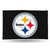 3' x 5' Black and White NFL Pittsburgh Steelers Rectangular Banner Flag - IMAGE 1
