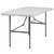 60" White Rectangular Bi-Fold Outdoor Furniture Patio Folding Table - IMAGE 1