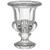 10" Clear Large Omari Crystal Urn Vase - IMAGE 1
