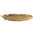 19.5" Gold Contemporary Feather Leaf Accent Plate - IMAGE 1