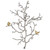 Small Aluminum Branch Wall Sculpture with Birds - 22" - IMAGE 1