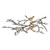 Small Aluminum Branch Wall Sculpture with Birds - 22" - IMAGE 3